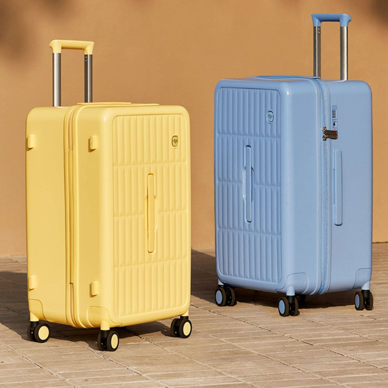 Spinner Wheel Rolling Suitcase 20 Inch - Koper dengan Tutup Samping, Lapisan Ramah