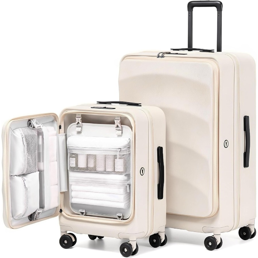 Expandable Hard Shell Luggage Set - Set Koper dengan Bukaan Atas yang