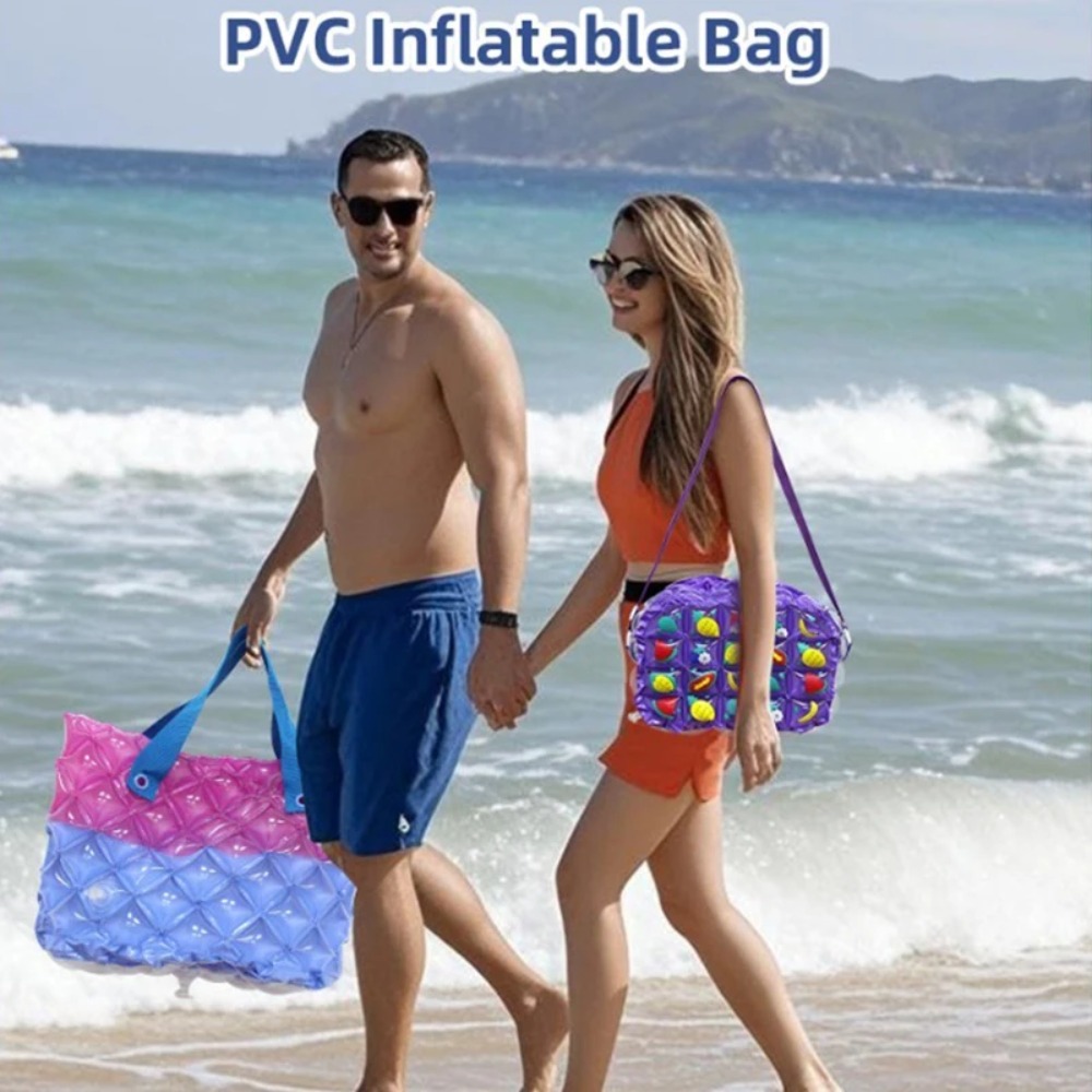 Handbags - Tas Selempang Tiup PVC Motif Liburan