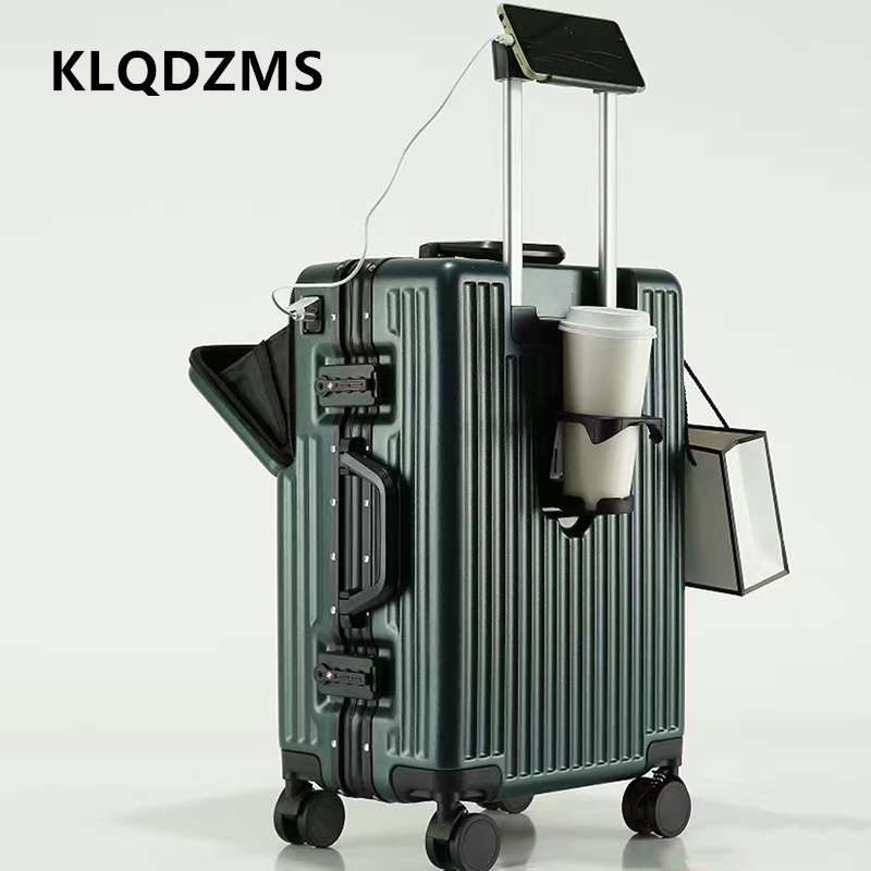 Front Opening Laptop Luggage 24 Inch - KLQDZMS Koper Multifungsi dengan Bukaan Depan,