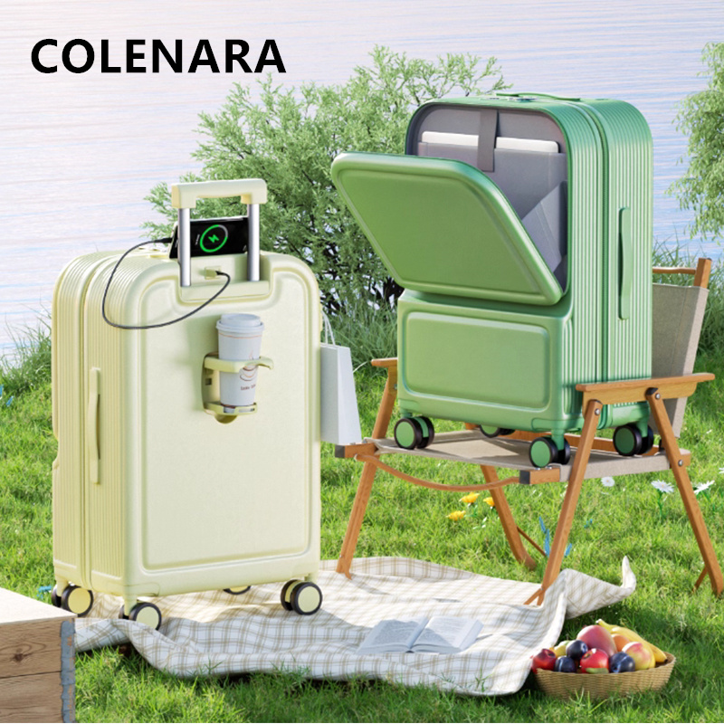 Front Opening Laptop Luggage 24 Inch - COLENARA ABS+PC Koper Pembukaan Depan untuk