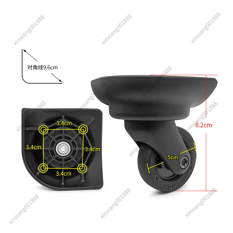 Roda Pengganti Koper Samsonite - Silent Replacement Luggage Wheels ulasan dan harga