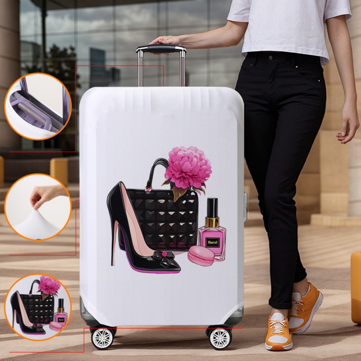 Pelindung Penutup Bagasi Elast - Waterproof Suitcase Cover Protector ulasan dan harga