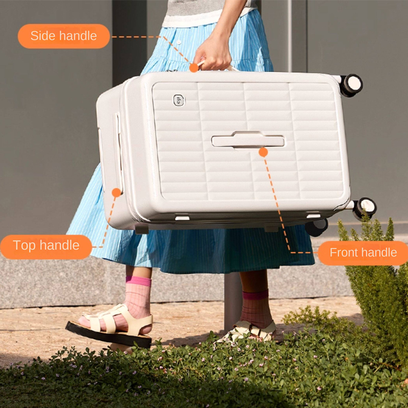 Koper dengan Tutup Samping, La - Spinner Wheel Rolling Suitcase 20 Inch ulasan dan harga