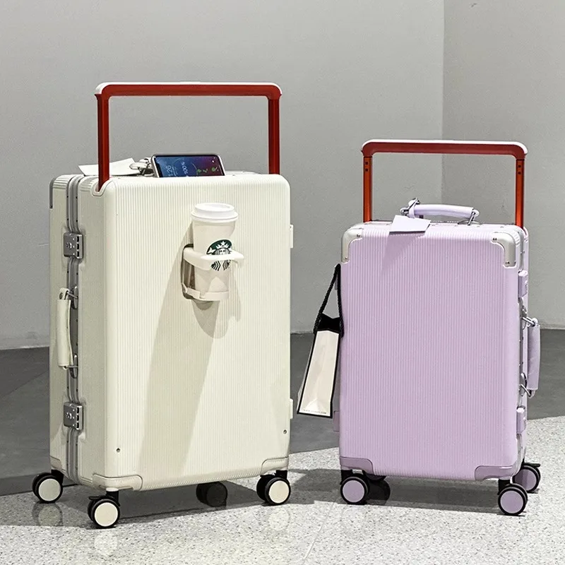 Koper dengan Pegangan Lebar, K - Aluminum Frame Carry On Luggage ulasan dan harga