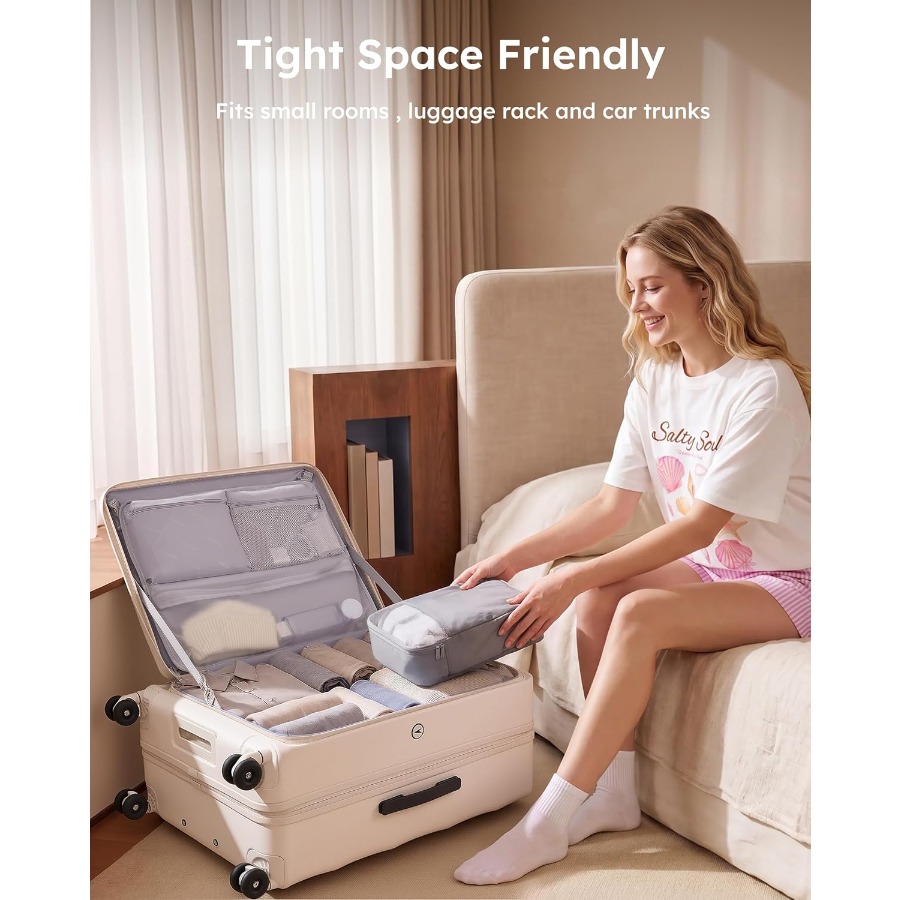 Set Koper dengan Bukaan Atas y - Expandable Hard Shell Luggage Set ulasan dan harga