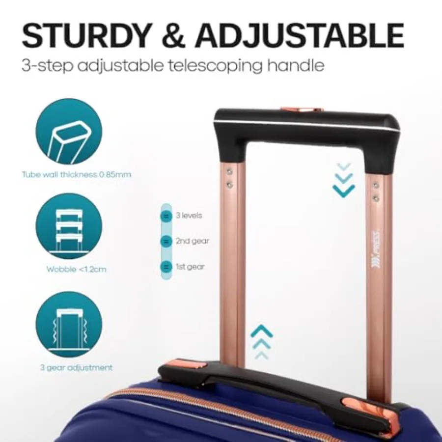 Set 2 buah, ukuran 14/20 inci, - Expandable Hard Shell Luggage Set ulasan dan harga