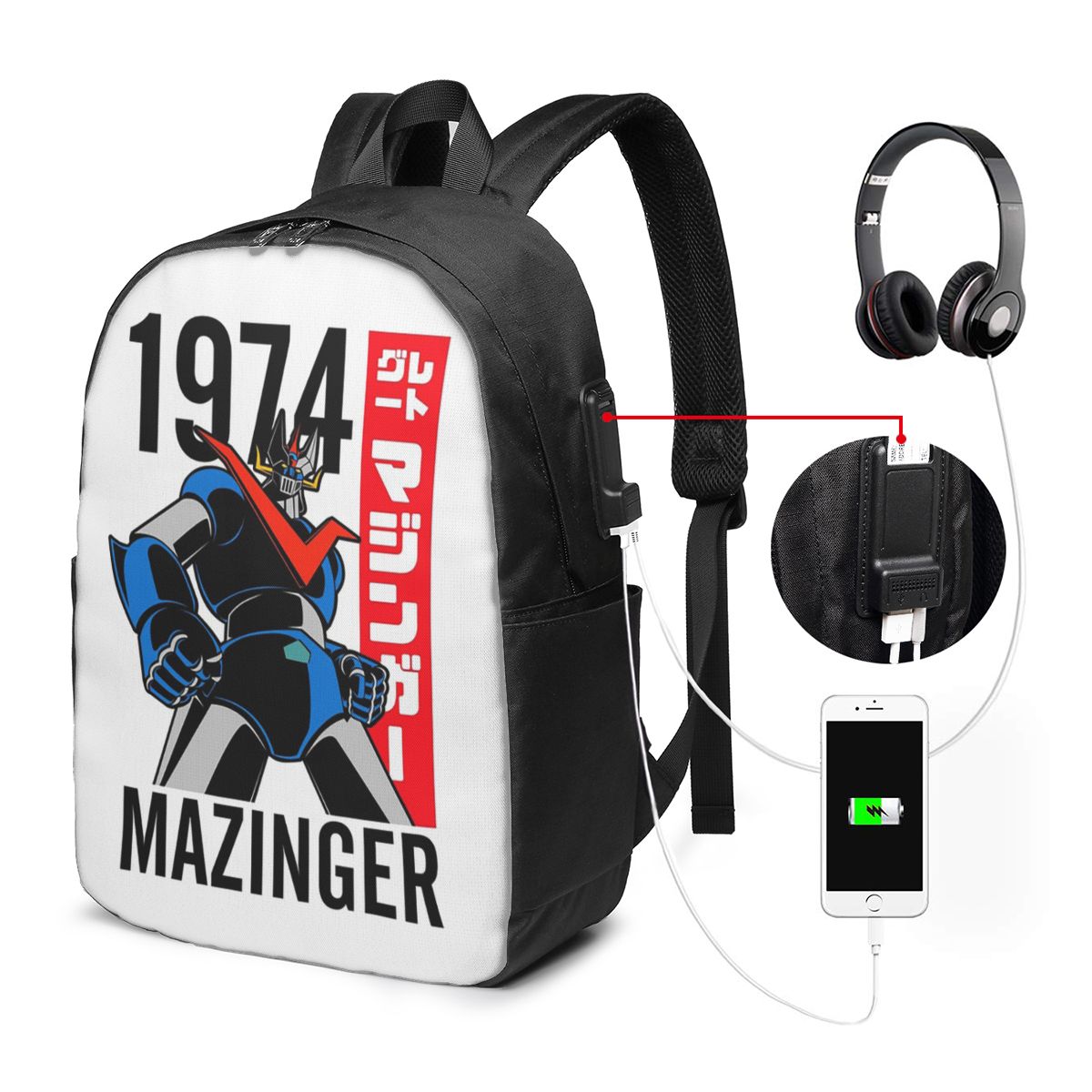 Mazinger Z Mad Robot Grendizer - Travel Bags ulasan dan harga