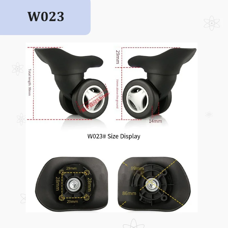 Untuk Kit Perbaikan Roda Koper - Silent Replacement Luggage Wheels ulasan dan harga