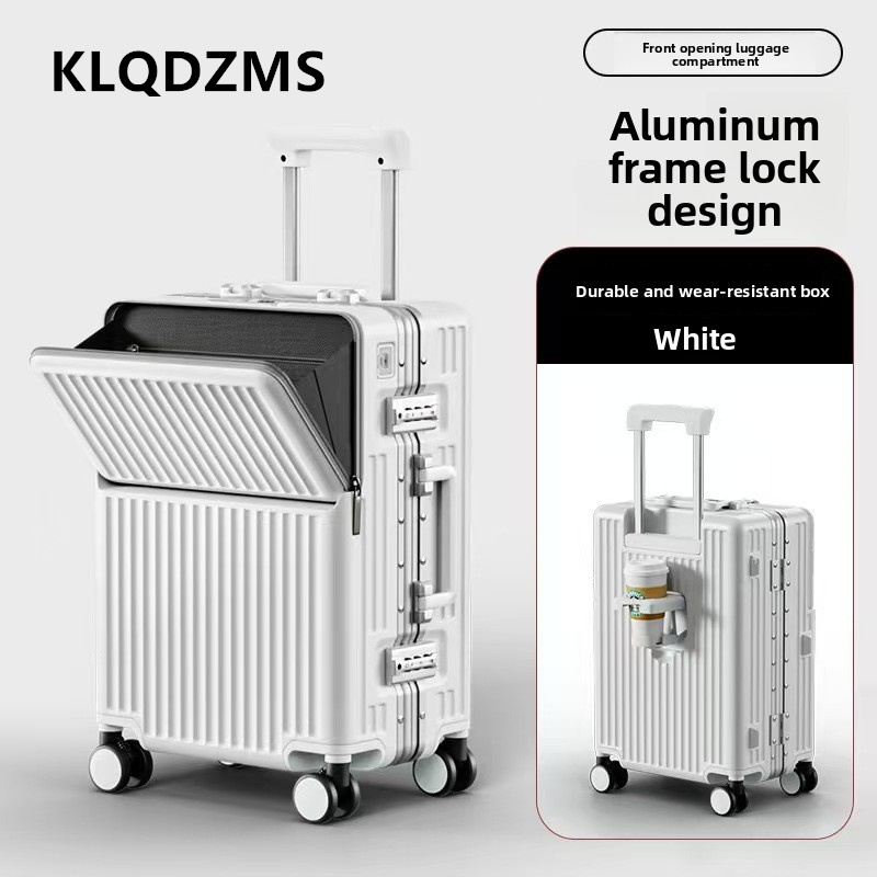 KLQDZMS Koper Multifungsi deng - Front Opening Laptop Luggage 24 Inch ulasan dan harga