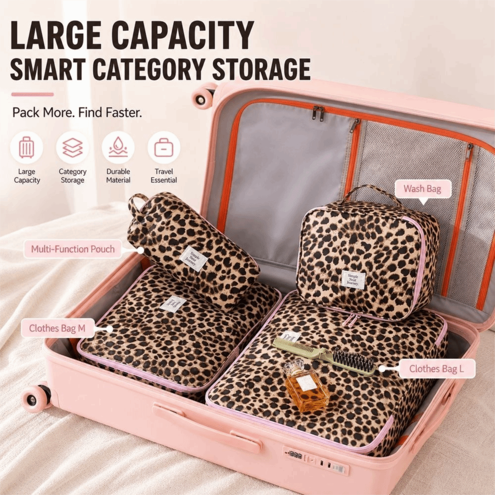 Tas Rias Motif Macan Tutul Tah - Cosmetic Bags ulasan dan harga