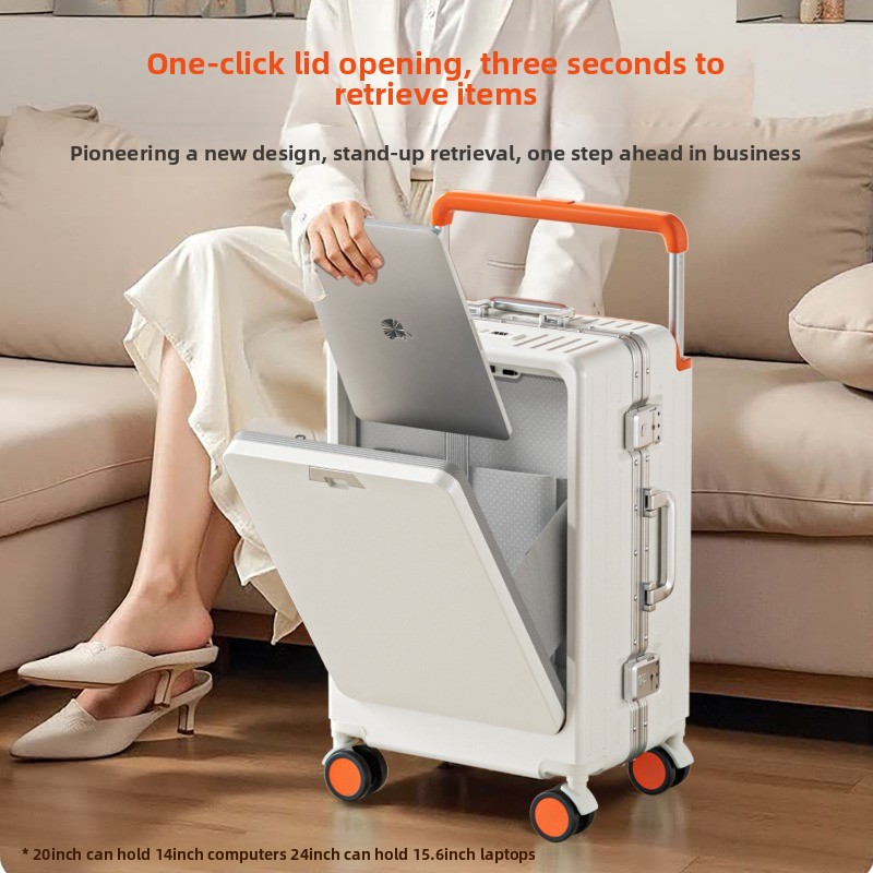 Koper Aluminium 20/24/26 inci  - Spinner Wheel Rolling Suitcase 20 Inch ulasan dan harga