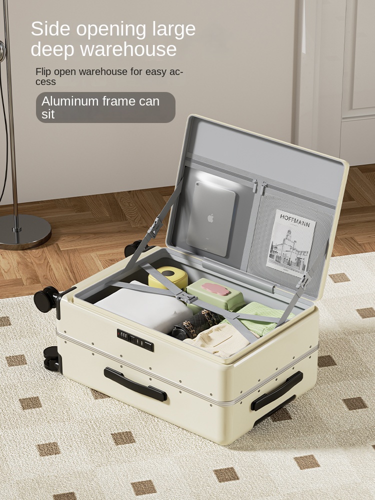 Koper Samping Terbuka Model Ba - Aluminum Frame Carry On Luggage ulasan dan harga