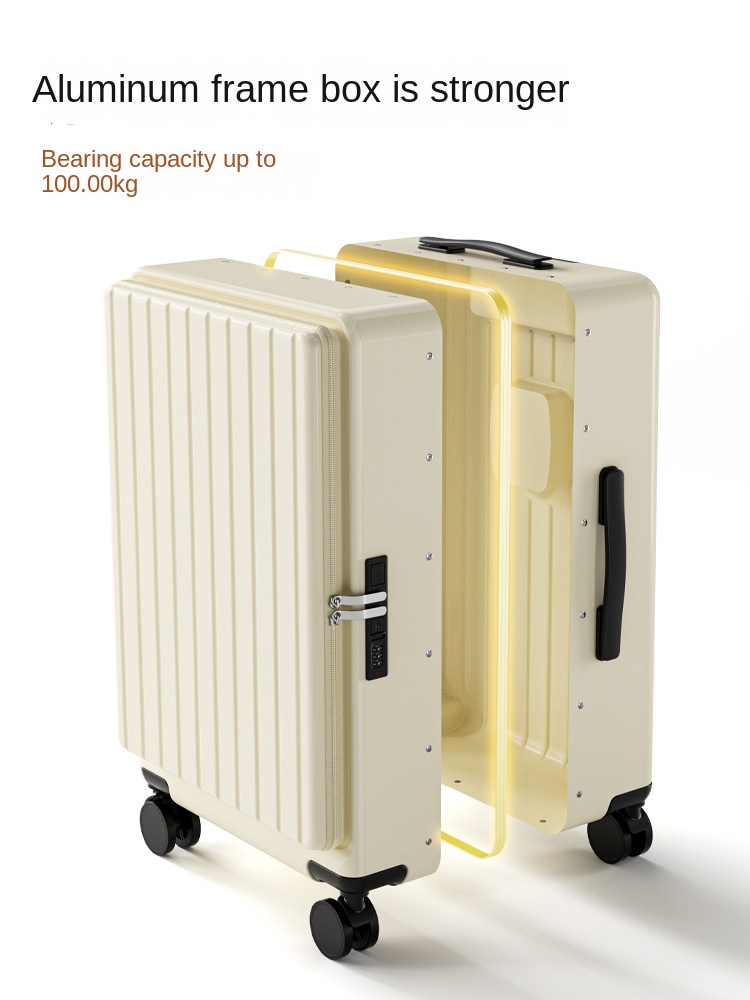 Koper Samping Terbuka Model Ba - Aluminum Frame Carry On Luggage ulasan dan harga